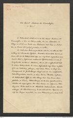 Nachlass Franz Steindachner, Brief von Hatschek an die Kaiserliche Akademie der Wissenschaften (17.05.1914), Inv.Nr. 4.17, Seite 1
